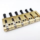 Kaynes 6 peças de 10,5 mm selas de rolo de ponte de guitarra – sela de ponte tremolo de latão para substituição de guitarra elétrica Fender Telecaster Tele Stratocaster Strat ST TL Style