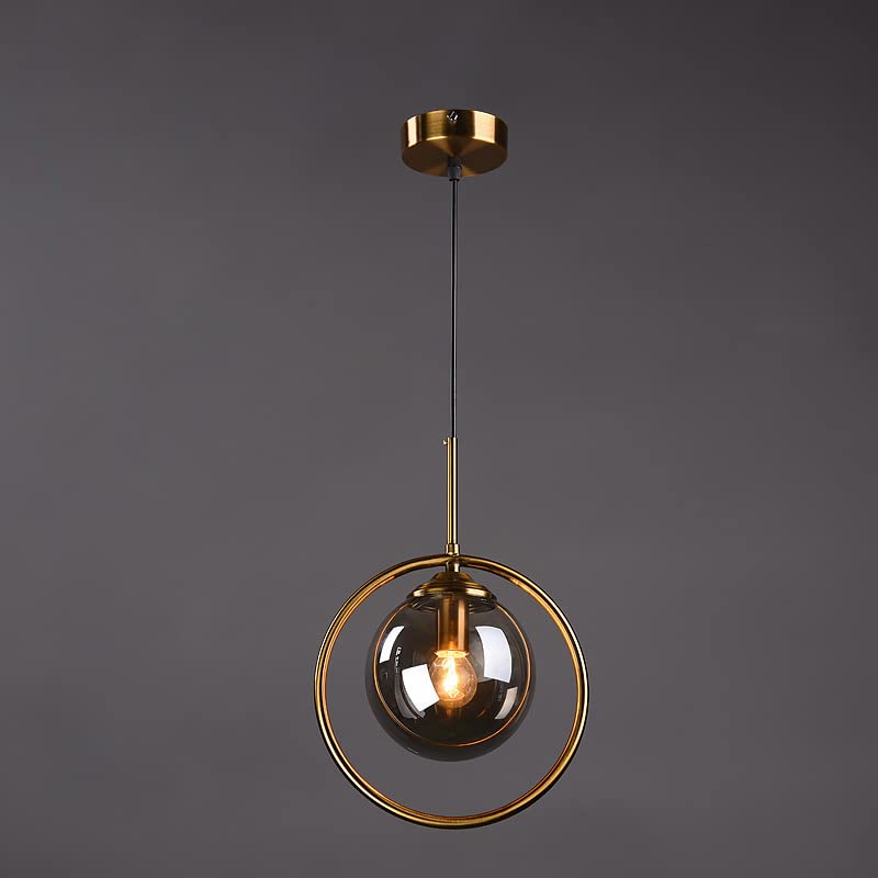 Catálogo para Comprar On-line Lamparas colgantes modernas Top 5. 42 C/H Luz Colgante de Cristal Transparente esférica, lámpara de Cristal Moderna, lámpara Colgante, lámpara de Techo Industrial Vintage, Accesorio de iluminación para Cocina,...
