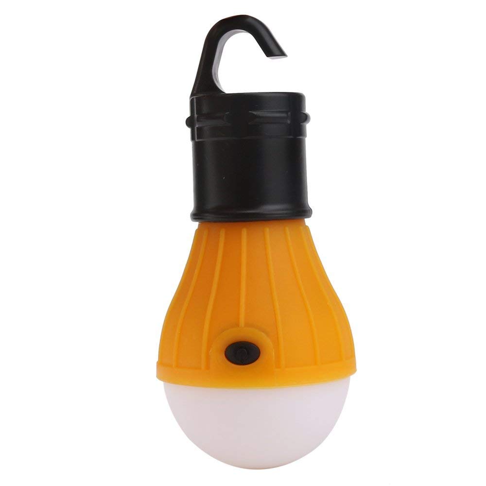 Uteruik 1200 Lumens Tent Lights Travel Hanging Hang LED Light Bulb Lantern Torch Camping Fishing (Orange)