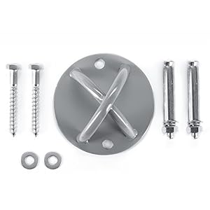 Faswin Wall Mount Bracket for Suspension Straps, Ceiling Anchor X Mount for Olympic Rings, Body Weight Strength Training…