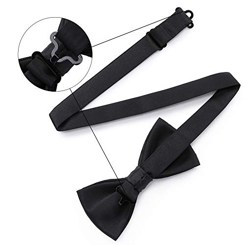 Image of AUSKY 8 PACKS Elegant Adjustable Pre-tied Bow Ties for Men Boys (1&4&5&6&8 Pack for option)