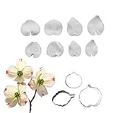 AK ART KITCHENWARE Sugarpaste Flower Veiner and Cutters Set Silicone Veining Molds Fondant Cake...