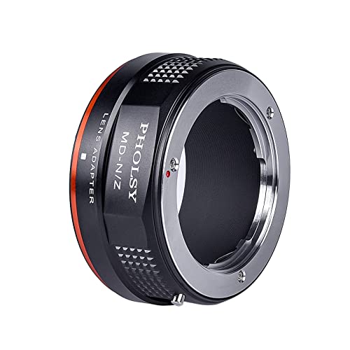 Image of PHOLSY Lens Mount Adapter Compatible with Minolta Rokkor MD /MC /SR Lens Compatible with Minolta MD to Nikon Z Mount Camera Body Compatible with Nikon Z fc, Z30, Z9, Z8, Z6II, Z7II, Z6, Z7, Z5, Z50