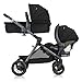 Pivot Xpand Modular Travel System with LiteMax Infant Car Seat with Anti-Rebound Bar (Ayrshire Black)