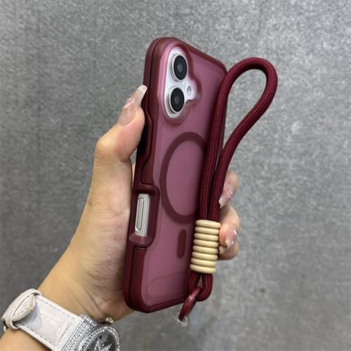 Coque rigide avec dragonne iPhone 15 Plus et 16 pour voyager léger