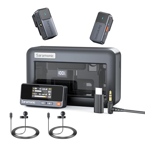 Saramonic Air Wireless Microphone for iPhone/Camera/Android/PC, Ultralight, 48kHz/24-bit,120dB Max...