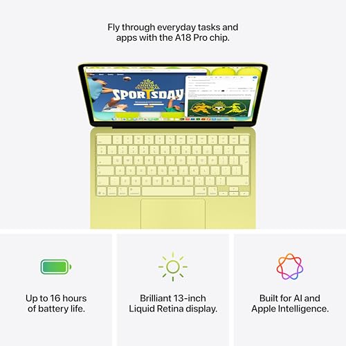 Apple MacBook Neo 13 inch laptop A18 Pro-chip AI, 8GB RAM, 256GB SSD, Liquid Retina, 1080p camera, Blos kleur - Afbeelding 6