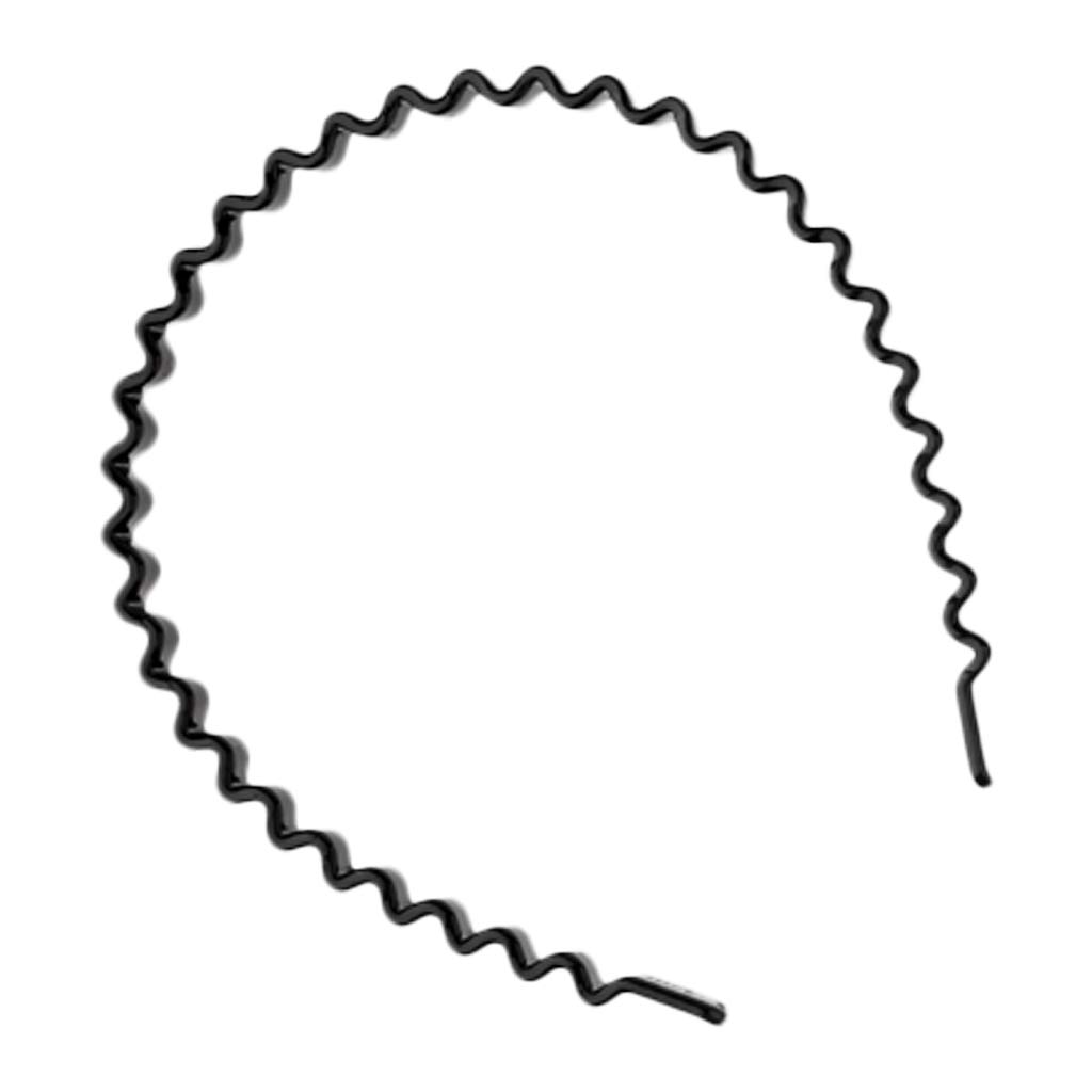 Amazon.com : harayaa Wavy Alice Band Plain Resin Headband Hair Band for  Women Mens Girls, Black : Beauty & Personal Care