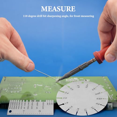 Calibrador de Grosor para Soldadura de Alambre de Acero Inoxidable 2pcs, Medidor de Doble Cara para Hojas Metálicas y Medidor de Alambre para Inspección de Soldaduras miniatura 3
