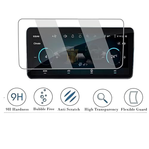 Image of (3 Pack) Screen Guard For Tata Nexon 2023 / 10.25 Inch Infotainment [Round Corners] + Steering + Ac Control Panel Protector /9H 2024 Nexon Car Display Accessories [Not Tempered Glass] Creative+ Creative+S) 10.25 INCH