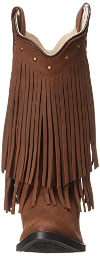 Old West Girl's 8125 Corona Leather Fringe Cowboy-Style Fashion Boots Western2