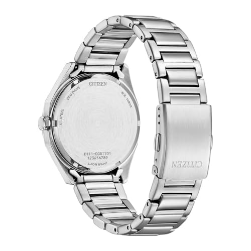 Miniatura 3 de Citizen Reloj analógico Eco-Drive para Hombre con Correa de Acero Inoxidable BM7620-83A, Plata, Moderno