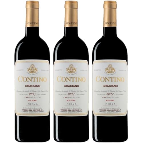 Contino Graciano, vino tinto con crianza que resalta la intensidad varietal, frescura y elegancia del Graciano en una expresión única del viñedo riojano| 3 botellas