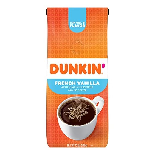 Dunkin 'Donuts Café moulu aromatisé à la vanille française USA