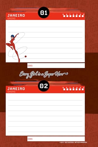 Agenda Permanente 134X200Mm 192Pgs Miraculous Power Jandaia