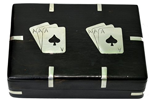 Boîte à cartes en bois fait main pour vos soirées de poker