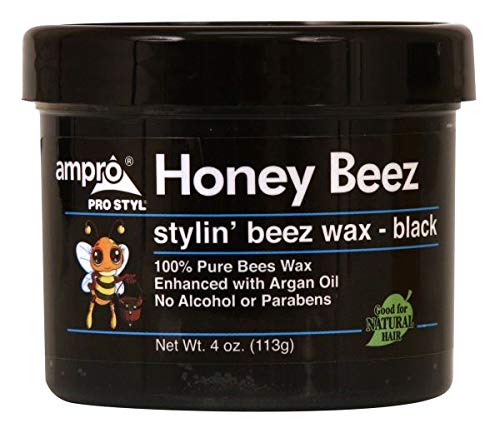 AmPro Honey Beez Wax [Black] (Pack of 6)