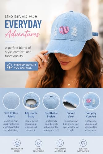 Image of Handcuffs Cap for Men Women Denim Stylish Baseball Caps Adjustable Free Size Hats | Gym Accessories | Sun Protective Hat