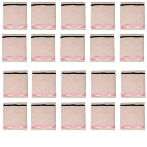 Mayatra's Organic Cotton Saree Storage Bags – Pack of 20 Wardrobe Organizers with Zipper & Transparent Window – 100% Cotton Cloth Covers for Sarees, Clothes & Garments (14 × 16 Inches)