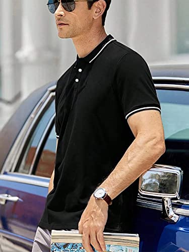 Image of Lymio Men's Polyester Regular Fit T Shirt || Polo T-Shirt || Pain T-Shirt (Plainpolo)