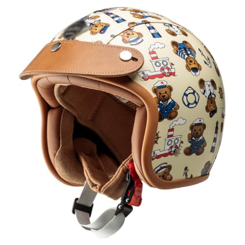 Casque moto enfant joli cadeau de sécurité pour scooter et moto taille M 51-53cm