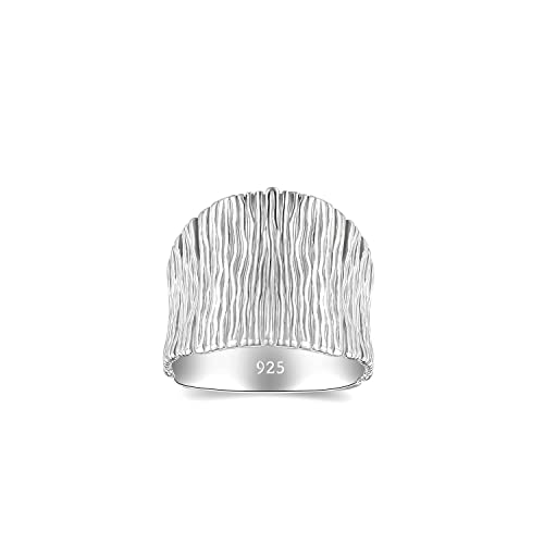 MINDDHA Statement Sterling Silver Rings For Women - 925 Silver