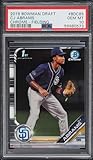 Graded 2019 Topps Bowman Draft CJ Abrams #BDC85 Chrome Fielding Rookie RC Baseball Card PSA 10 Gem Mint