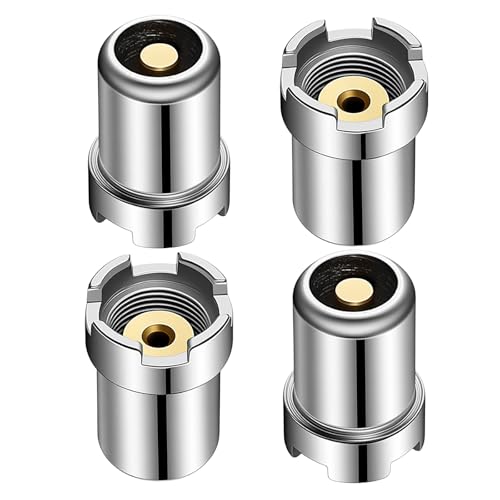 FNANJWQ 4 Pcs 510 Thread Magnetic Adapter Kit Universal Threaded Screw Converter Soldering Iron Ring Adapter Connector Repair Parts for Electronic Devices
