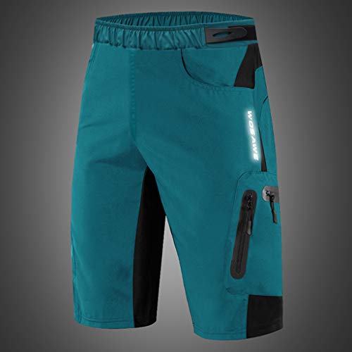 LEIPUPA Calções de Ciclismo com Ajuste Largo. Roupa Interior de Corrida de Bicicleta Meia Calça com