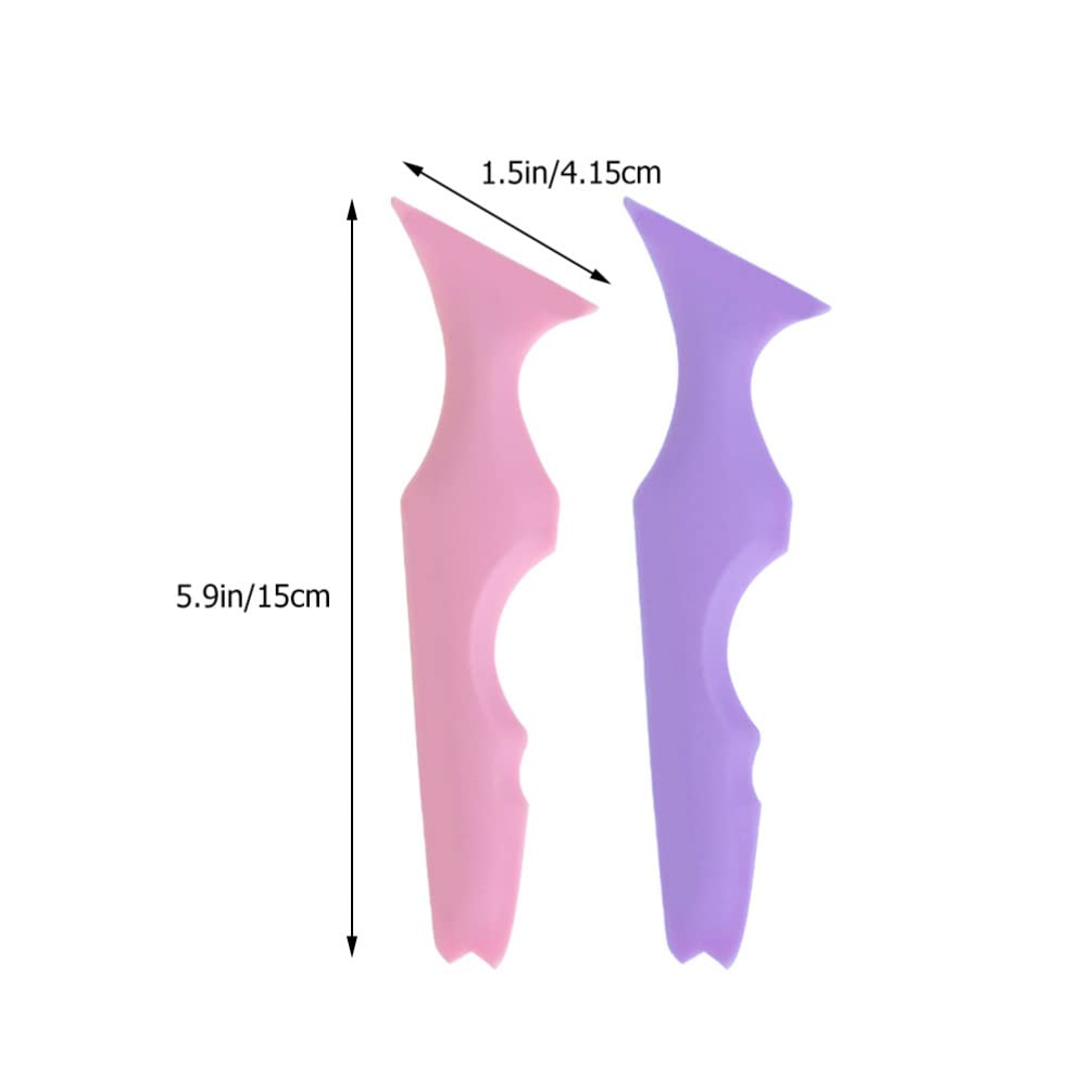 GLEAVI 2pcs Eyeliner Stencils Reusable Silicone Eyeliner Stencils Eyebrow Eyeliner Lipstick Winged Tip Eyeliner Aid Eyebrow Pencil Stencil Lazy Quick Makeup Tool