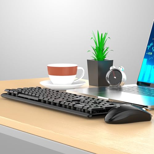 Ensemble clavier et souris filaire USB avec pavé numérique pour PC portable
