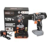 KOMBO Smart – Schlagbohrschrauber 12 V – Akku 2,0 Ah, 2 Geschwindigkeiten, 30 Nm, Bohrfutter 10 mm mit integrierter LED