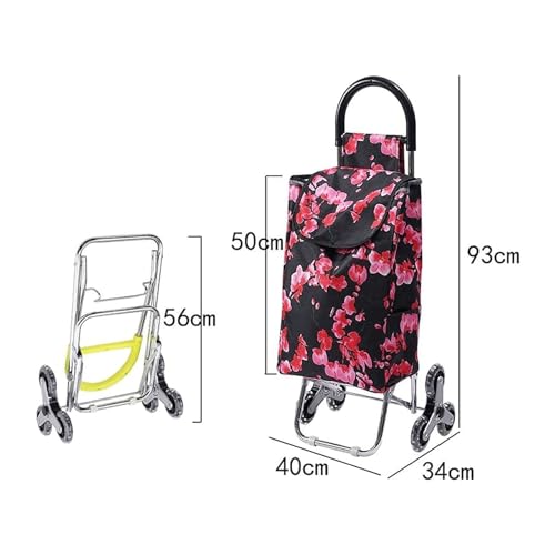 Carro de Compras Pequeno con Ruedas y Bolsa de Tela miniatura 2