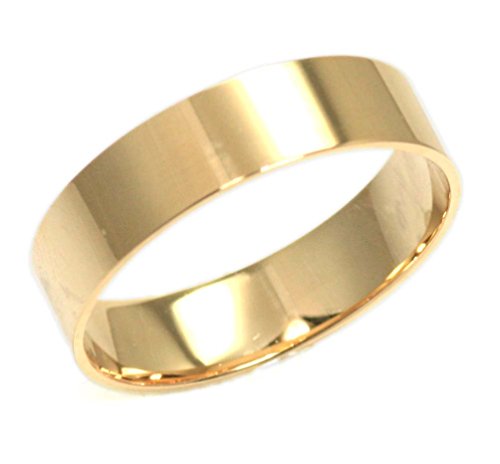刻印無料 シンプル ハンドメイド マリッジ リング 結婚 指輪 K18 ゴールド 平打ち ペアリング 11号 [ジュエリー]（Amazon）