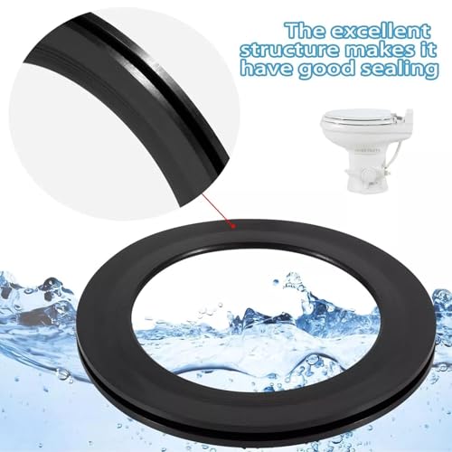 Image of RV Toilet Seal, 4 inch Flush Ball Seal Gasket 385311658 Replacement for Dometic 300 /310 /320, High-Grade Rubber Toilet Seal Parts Solve The Leakage Problem - 2 Pack