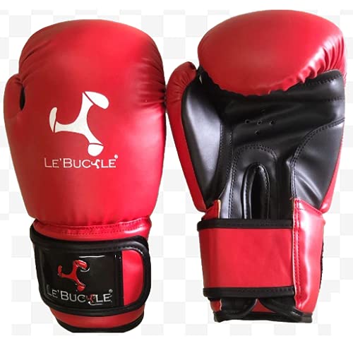 Le Buckle Boxing Glove for MMA Contest Red (10 Ounces, 290 Grams, PU Leather, Red) (B095RQWR6X) Amazon Price History, Amazon Price Tracker