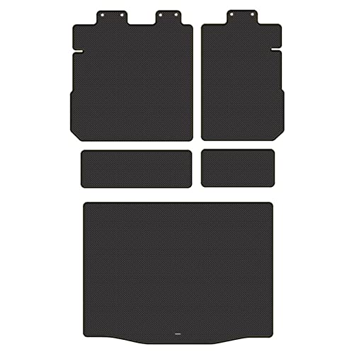 Hotfield ホンダ 新型 ヴェゼル VEZEL RV系 2024年4月〜モデルにも対応/ラゲッジルームマット/カーボンファイバー調 形状01 トランク形状: 標準タイプ ロック糸カラー:ブラック