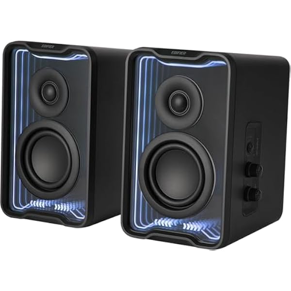 EDIFIER QR30 Aktywny głośnik biurkowy z Bluetooth V5.4, dynamiczne efekty świetlne - 30 W RMS - czarny