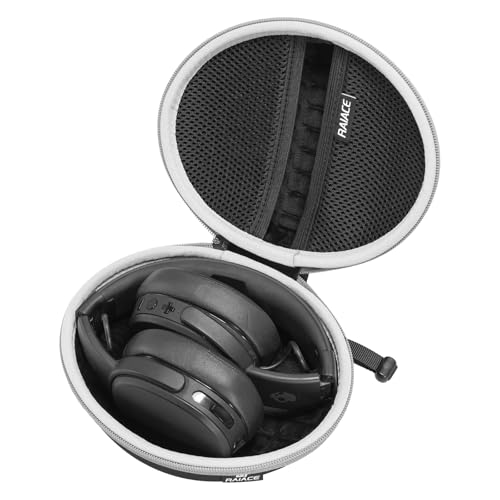 Image of Hard Travel Carrying Case Compatible with Skullcandy Crusher Over-Ear Headphones. (Case Only, Not Include The Device) (Black(Gray Zipper))