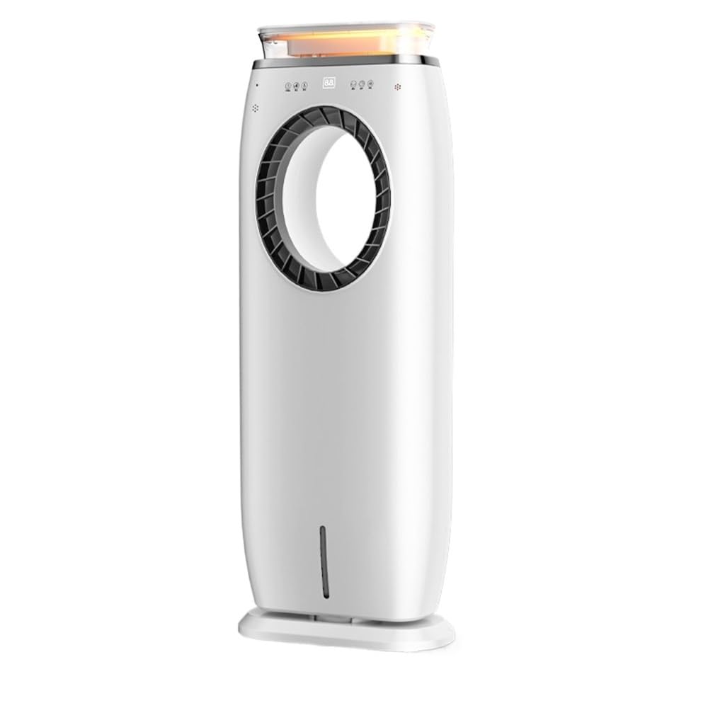 Evaporative Air Cooler Bladeless Air Cooler with LED Lights & Mist