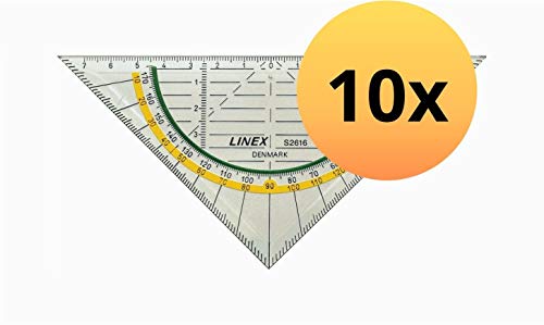 Équerre géométrique Linex s2616 antidérapante pour éviter les erreurs de tracé