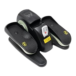 Entraîneur électrique Pour Machine Elliptique Stepper Fitness Maison Pédalier Elliptique Avec Télécommande Et Écran LCD Vélo D’appartement Pédalier Portable,5 Vitesses Réglables,3 Modes,Utilisé Pour