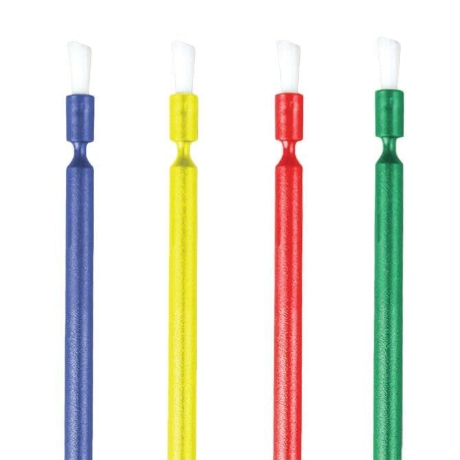 ACMEDENT 500~1000 Composite Micro Applicator Brush Tips Dental Mini Brushes Disposable Tip Black Hair White Handle (Mini Brushes x1000 Handle X10)