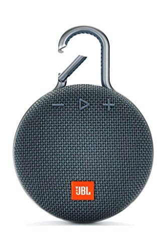 Image of JBL Clip 3, Wireless Portable Bluetooth Speaker with Mic, JBL Signature Sound, Integrated Carabiner, Vibrant Color Options with IPX7 Waterproof & AUX (Blue)