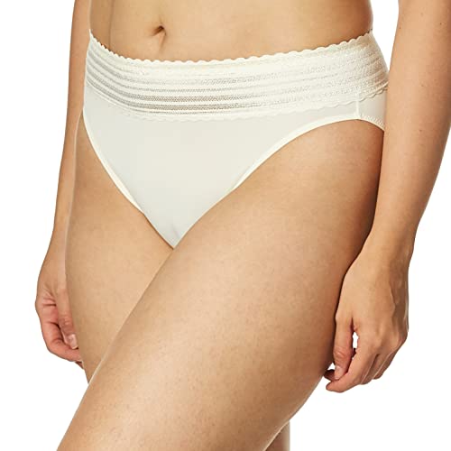 Image of Warner's Women's No Pinching, No Problem Dig-free Comfort Wait With Lace Microfiber Hipster 5609j