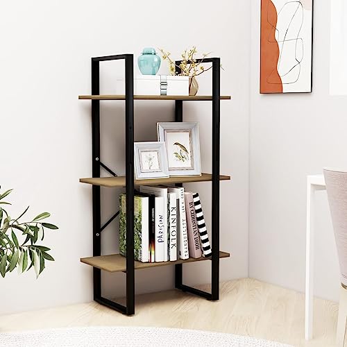 QZZCED Estantería decorativa para salón, librería, oficina, estantería de pie, 60 x 30 x 105 cm, madera maciza de pino para salón, dormitorio, oficina