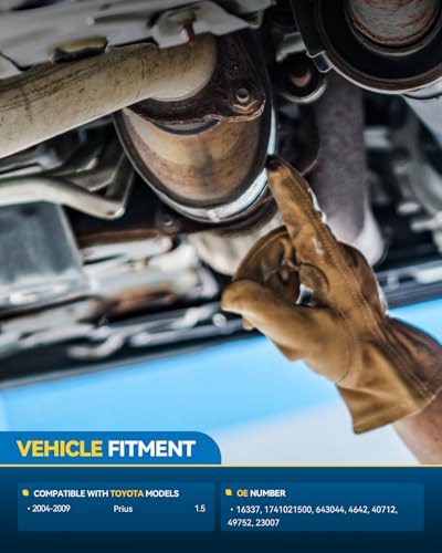 PHILTOP High Flow Catalytic Converter Compatible with Toyota Prius 1.5L 2004 2005 2006 2007 2008 2009 Catalytic Converter Kit for 16337, 643044, 40712, EC40712 (EPA Compliant)