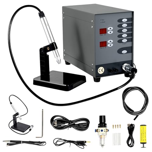 Fluoxtine Permanent Jewelry Welder, 110V 60HZ Pulse Argon Arc Welding Machine, 100W Jewelry Welder Permanent Jewelry Starter Kit, Spot Welder for Jewelry Welding Jewelry Repair Tool