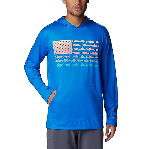 Sweat à capuche homme Columbia Terminal Tackle PFG avec motif drapeau de poisson
