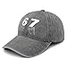 67 Six Seven Meme Gen s Slang Hands Hats for Men Fashion Washed Distressed Light Grey